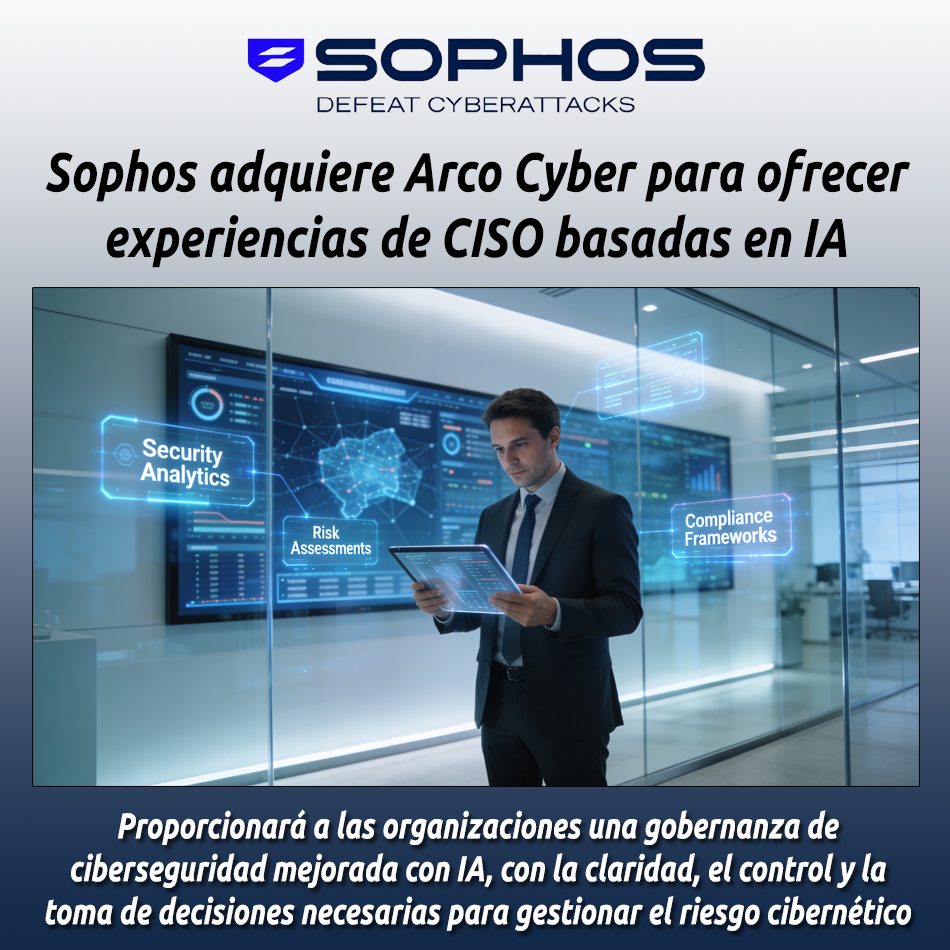 Sophos adquiere Arco Cyber para ofrecer experiencias de CISO basadas en IA